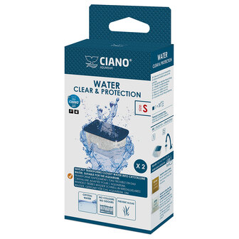 Ciano WATER CLEAR SMALL 2ST 3,8x3x2,3cm blauw