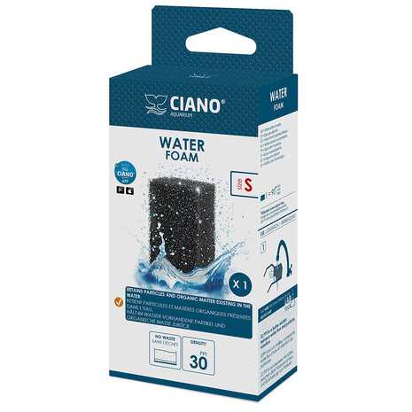 Ciano FOAM SMALL 1ST 4x3x6,5cm zwart