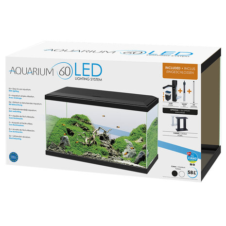 Ciano AQUARIUM 60 LED CF80 60x30x41cm zwart