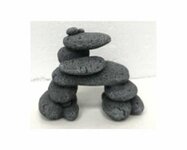 BLUE BELLE PACIFIC PEBBLE MOUNTAIN GREY S 10.5 X 6 8.5 CM