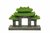 BLUE BELLE PACIFIC MOSS TEMPLE 1  14.3X5X10.2 CM