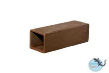 Leghol medium rechthoek bruin - 11x4x3,5cm