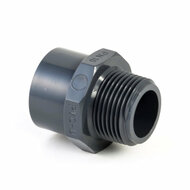 PVC draadeind 20mm x 3/4""