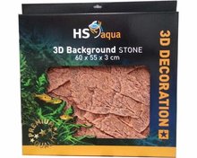 HS AQUA 3D BACKGROUND STONE BROWN 60X55X3 CM